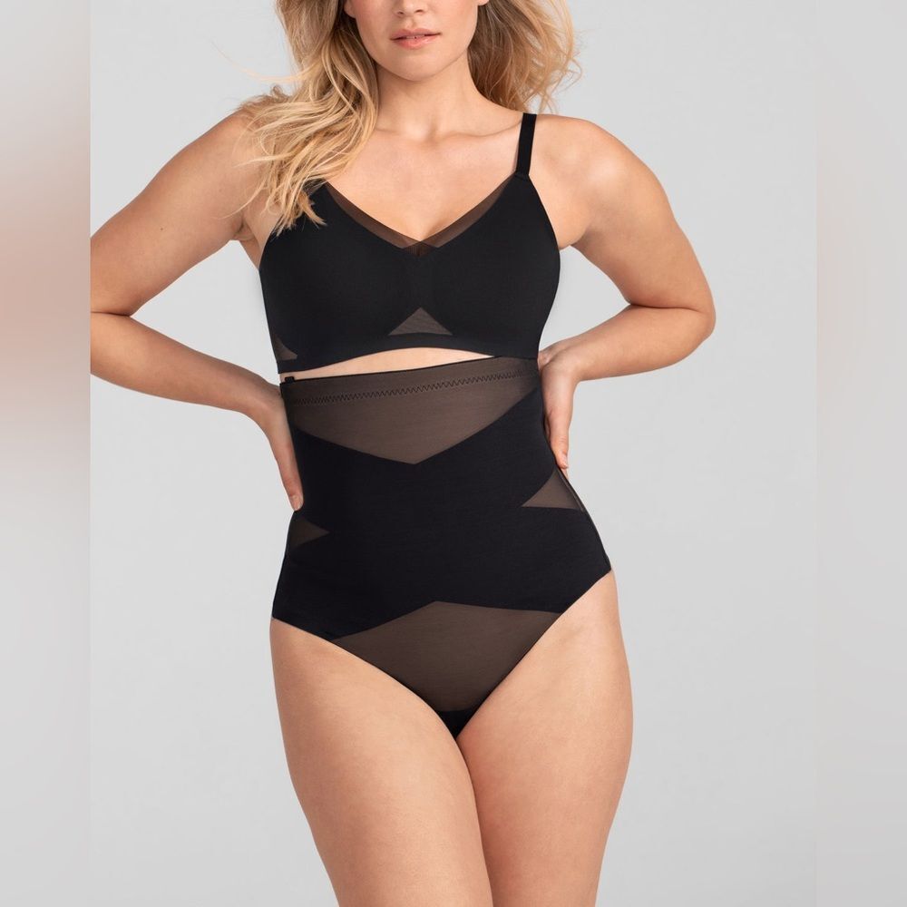Honeylove NWT Superpower Thong Shapewear in Runway Black XS